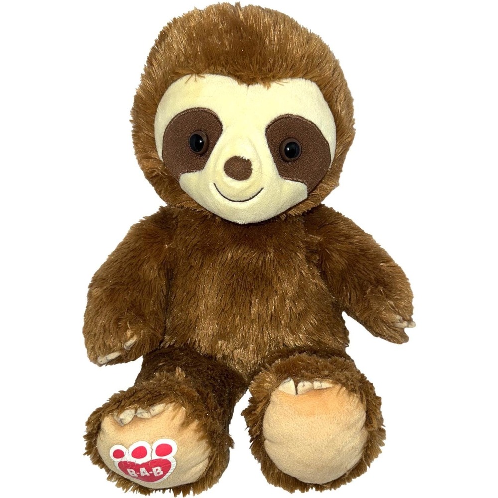 Build a Bear Workshop Brown Sloth Plush Stuffed Animal Toy